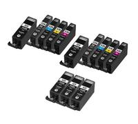 Compatible Canon PGI-525/CLI-526 2 Sets + 3 EXTRA Black Ink Cartridges (13 Pack) Multipack