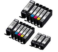 Compatible Canon PGI-570XL/CLI-571XL 2 Full Sets + 3 EXTRA Black High Capacity Ink Cartridges (15 Pack) Multipack