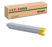 Compatible CLT-K808S CLT-Y808S CLT-M808S CLT-C808S High-Capacity Toner Cartridge, Works for Samsung X4220RX X4250LX X4300LX Printers Yellow*1