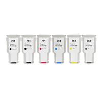 Compatible Color Inkjet Ink Cartridge Compatible With 764 C1Q17A C1Q16A C1Q13A C1Q14A Designed Compatible With DesignJet T3500 Printer(ONE SET 300ML)