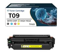 Compatible Color Toner Cartridge Replacement for Canon T09, High Yield Work With imageCLASS X C1127iF MF1127C LBP1127C i-SENSYS X C1127i C1127iF C1127P Printer, With Chip,Yellow-1Pack