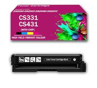 Compatible Color Toner Cartridge Replacement for Lexmark CS331 CS431, High Yield Work With CS331 CS331DW CX331 CX331ADWE CS431 CS431DW CX431 CX431ADW Printer, 4500Page, With Chip,Black-1Pack
