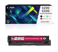 Compatible Color Toner Cartridge Replacement for Xerox C230 C235 006R04383 006R04384 006R04385 006R04386 to Use with Xerox C230 C235 Printer Ink Cartridge, Can Add Ink(Size:1500Page,Color:Magenta)