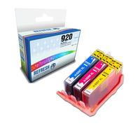 Compatible Colour Valuepack of 3x 920XL (CD972AE/CD973AE/CD974AE) High Capacity Colour Replacement Ink Cartridges for HP Printers