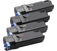 Compatible Dell 1320cn Printer Toner Cartridges (4 Pack) -593-10258 Multipack
