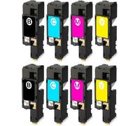 Compatible Dell C1765nfw Printer Toner Cartridges (8 Pack) -593-11140 Multipack