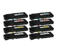 Compatible Dell C2660dn Printer Toner Cartridges (8 Pack) -593-BBBU (67H2T) Multipack