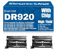 Compatible DR-920 Drum Unit for Brother HL-EX415DW HL-L5210DN HL-L5210DW HL-L5210DWT HL-L5215DW HL-L6210DW HL-L6210DWT HL-L6310DW HL-L6415DW HL-L6415DWT,2PC-DR920
