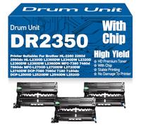 Compatible DR2350 Imaging Drum Unit for Brother HL-2260 2260d 2560dn HL-L2300D L2365DW L2340DW L2320D L2360DW L2380DW L2360DN MFC-7380 7480d 7880dn,3PC-Black