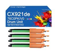 Compatible Drum Unit for Lexmark 76C0PK0 76C0PV0 Photoconductor Unit Work for Lexmark CS921de CS923de CX920de CX921de CX922de Printer,CX921de-4Color