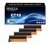 Compatible Drum Unit for OKI C710 C710N C710DN C710DTN Printer, 43913804 43913803 43913802 43913801 Imaging Unit Replacement | High Yield | 30000 Pages,4 Colors-1 Pack