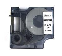 Compatible Dymo 45013 (S0720530) Label Tape (12mm x 7m) Black on White