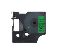 Compatible Dymo 45019 (S0720590) Label Tape (12mm x 7m) Black On Green