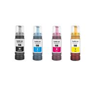 Compatible Epson 114 4 Colour EcoTank Ink Bottle Multipack (4 x 70ml) - Epson EcoTank Series Ink Cartridges -