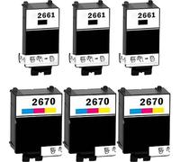 Compatible Epson 266/267 3 Full Sets Ink Cartridges (6 Pack) Multipack
