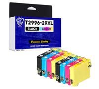 Compatible Epson 29XL Pack 8 CMYK High Capacity Ink Cartridges Combo Pack Strawberry C13T29964010, C13T29964012, T2991, T2992, T2993, T2994 Replacement For Epson Expression Home XP-235, XP-245