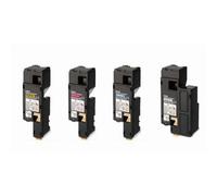 Compatible Epson AcuLaser C1700 Printer Toner Cartridges (4 Pack) -C13S050614 Multipack