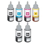 Compatible Epson EcoTank L350 Printer Ink Cartridges (6 Pack) -C13T664140 Multipack