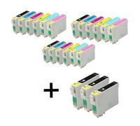 Compatible Epson Stylus Photo PX700W Printer Ink Cartridges (21 Pack) -C13T08014011 Multipack
