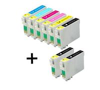 Compatible Epson Stylus Photo RX300 Printer Ink Cartridges (8 Pack) -C13T04814010 Multipack