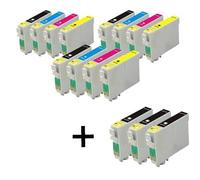 Compatible Epson Stylus Office BX305FW Plus Printer Ink Cartridges (15 Pack) -C13T12814011 Multipack