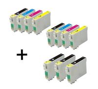 Compatible Epson T0321/4 2 Full Sets + 3 EXTRA Black Ink Cartridges (11 Pack) Multipack