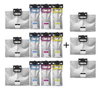 Compatible Epson WorkForce Pro WF-C579RD2TWF Printer Ink Cartridges (15 Pack) -T01D1 Multipack