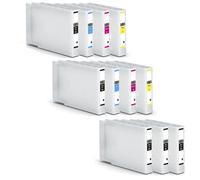 Compatible Epson WorkForce Pro WF-C8190DTWC Printer Ink Cartridges (11 Pack) -T04B140 Multipack