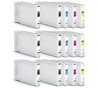 Compatible Epson WorkForce Pro WF-C8190D3TWC Printer Ink Cartridges (15 Pack) -T04B140 Multipack