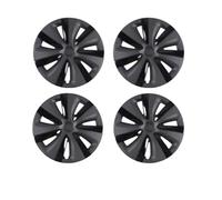 Compatible For と互換性がある Tesla Model Y 2017-2024 Hubcaps,19 Inch Wheel Cover Storm Two Tone Style Replacement Rims Protector Accessories 4pcs