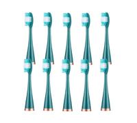Compatible for 10pcs/lot Toothbrush Heads Replacement(Green)