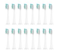 Compatible for 12/16PCS Replacement Brush Heads Compatible with Clean HX3/HX6/HX9 Series Toothbrush(16pcs White)