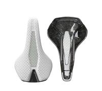 Compatible For 165g 3D Printed Cycling Saddle, 7x9mm Carbon Rail Ergonomic Seat For Road MTB Gravel XC Commuting Bike(White 3D Saddle)