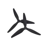Compatible For 2/4/6 Pairs 8x4.5x3 8045 8inch CW CCW 3 blade/tri-blade Black-Glass Fiber Reinforced Nylon Propeller FPV Prop(8X4.5X3-1Pair)