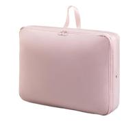 Compatible For 2Pcs Compression Clothes Packing Bag Space Saving Quilts Wardrobe Storage Luggage Down Jacket Cotton Organizer(Pink)