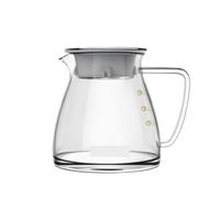 Compatible for 360ml/600ml Glass Carafe Coffee Pot Pour Over Server with Dot Scale Kettle Coffeeware Teaware Sharing(600ml)