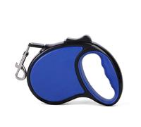 Compatible For 3m 5m Nylon Small Dog Leash Candy Color Puppy Retractable Automatic Extending Travel Walking Running(DEEP BLUE,5m)