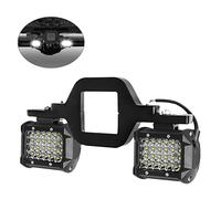 Compatible for 4-Row Hitch LED Lights with 2.5 Inch Tow Hitch Mounting Bracket 4 Inch 72W LED Work Light Pods Quad Row Off-Road Driving LED Bar for Truck Trailer SUV Pickup