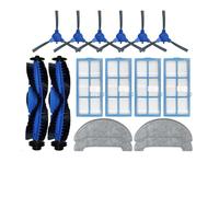 Compatible For 850T Robotic Vacuum Spare Parts Main Roller Side Brush Hepa Filter Mop Cloth Rag Replacement Kits (Color : Set D)
