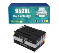 Compatible for 952XL 952 Ink Cartridges Work for HP Officejet 8702 Pro 7720 7730 7740 8210 8216 8710 8714 8715 8717 8720 8724 8725 8730 Printers, with Chip, High-Definition Printing (1 set)