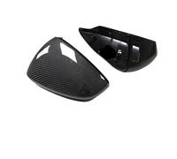 Compatible For A3 2021 With Lane Assist Mirror Cover Car Rear View Cap Real Dry Carbon Fiber Replacement Reverse Shell Cases Clip On