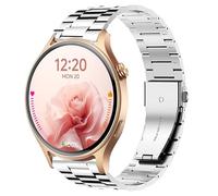 Compatible for Aeac Smart Watch Bands, 20mm, 22mm Quick Release Stainless Steel Metal Replacement Straps Compatible for Aeac 1.32 Inches Round, W208 Plus, IDW19, GTX05, GTX12 (Silver, 22mm size band)