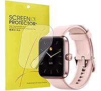 Compatible for AEac Smartwatch 1.69 Inch Screen Protector, onetuo [6 Pack] Full Coverage TPU Clear Film Compatible with AEac ID207 Smartwatch 1.69” (6 pack)