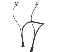 Compatible for AirPod Pro 3rd & 2nd / AirPods 4th & 3rd Strap, Soft Silicone Neckband Holder, Anti-Lost Wire Cord for Gym, Wireless Headphone Anti-Lost Strap, Black