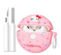 Compatible for AirPods Pro 2 Case with Cleaner Kit, Protective, Supports Wireless Charging Cover for AirPods Pro 1st/2nd Generation (2022/2019) (Donut Kitty, Airpods Pro/Pro 2 Case)