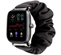 Compatible for Ama zfit GTS 2 Mini Band, Giaogor Fabric Elastic Scrunchie Elastic Women Cute Replacement Straps Compatible for Ama-zfit GTS 2 Mini/GTS 2 Smartwatch (Black)