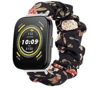 Compatible for Amazfit Bip 5 Band, Blueshaweu 22mm Fabric Elastic Scrunchie Elastic Women Cute Replacement Straps Compatible for Amazfit Bip 5 / Cheetah Pro / Cheetah / GTR 47mm / GTR 2 / GTR 3 / GTR 3 Pro / GTR 4 / GTR 2e / Falcon / Stratos Smartwatch