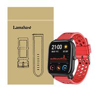Compatible for Amazfit GTS Bands, LvBu Silicone Replacement Wristbands Sport Strap with Metal Buckle Compatible for Xiaomi Amazfit GTS Smartwatch (Red)