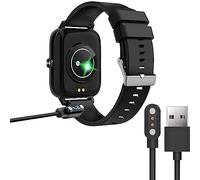Compatible for ANCwear Smart Watch, 1.69" Touch Screen Running Watch Charger, 2 Pin Magnetic USB Replacement Charging Compatible with ANCwear F97 Smart Watch 1.69 inch (Black)