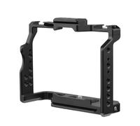 Compatible for Andoer Camera Cage Kit for Sony A7 III A7C A7IV, Aluminum Alloy Video Cage with Cold Shoe Mounts(Black-Type 10)